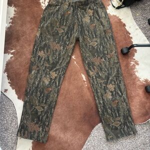 Abercrombie & Fitch Green Camouflage Wide Leg Pants